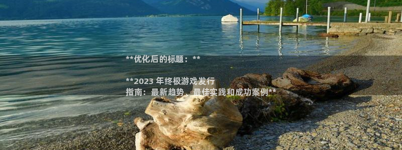 新宝gg创造奇迹官方登录注册入口：**优化后的标题：**

**2023 年终极游戏发行
指南：最新趋势、最佳实践和成功案例**