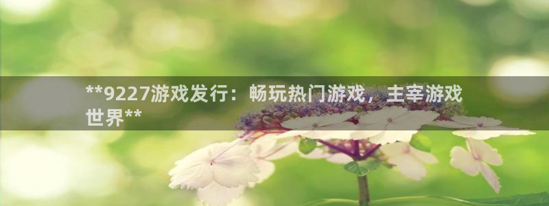 新宝gg创造奇迹在线登录：**9227游戏发行：畅玩热门游戏，主宰游戏
世界**